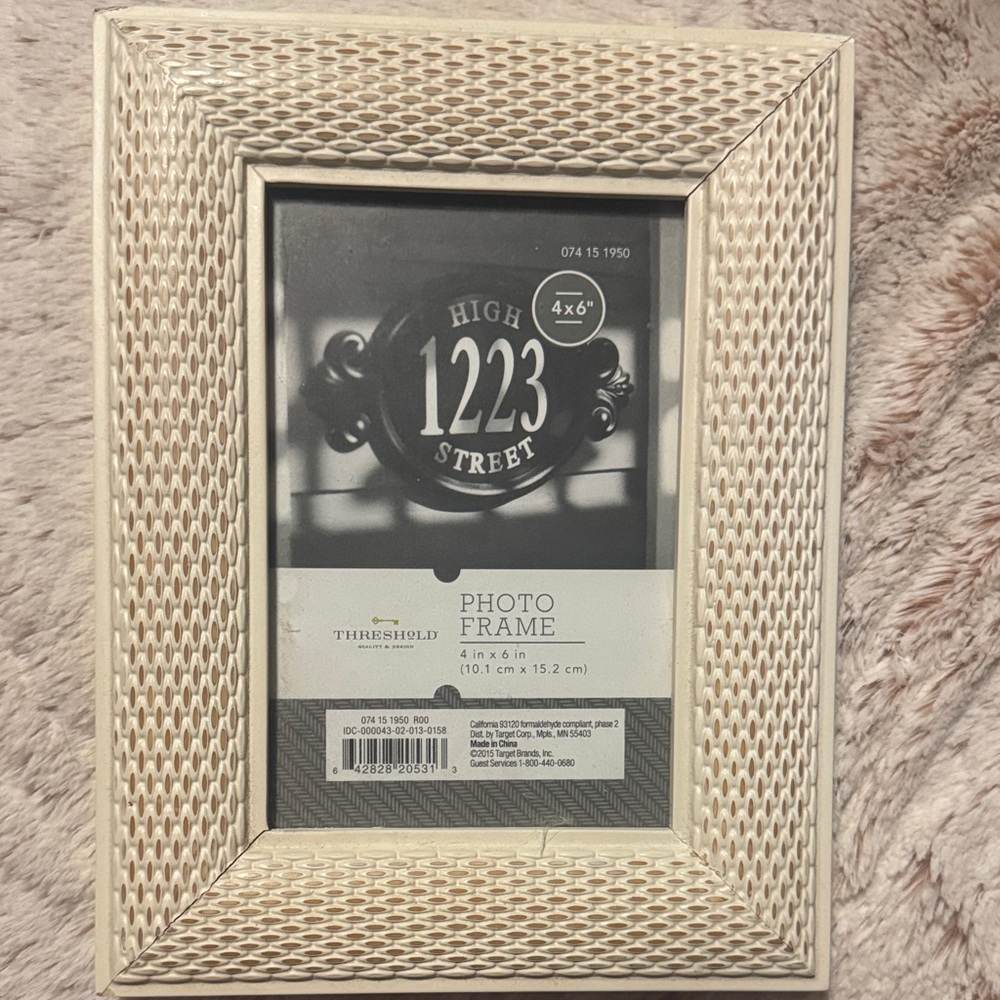 Threshold Woven Cream Photo Frame
